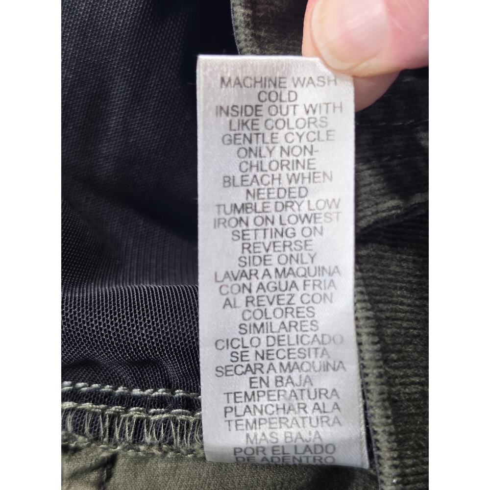 Democracy Ab Solution Pants Olive Green Straight Tummy Control Shaping Stretch - Picture 5 of 9